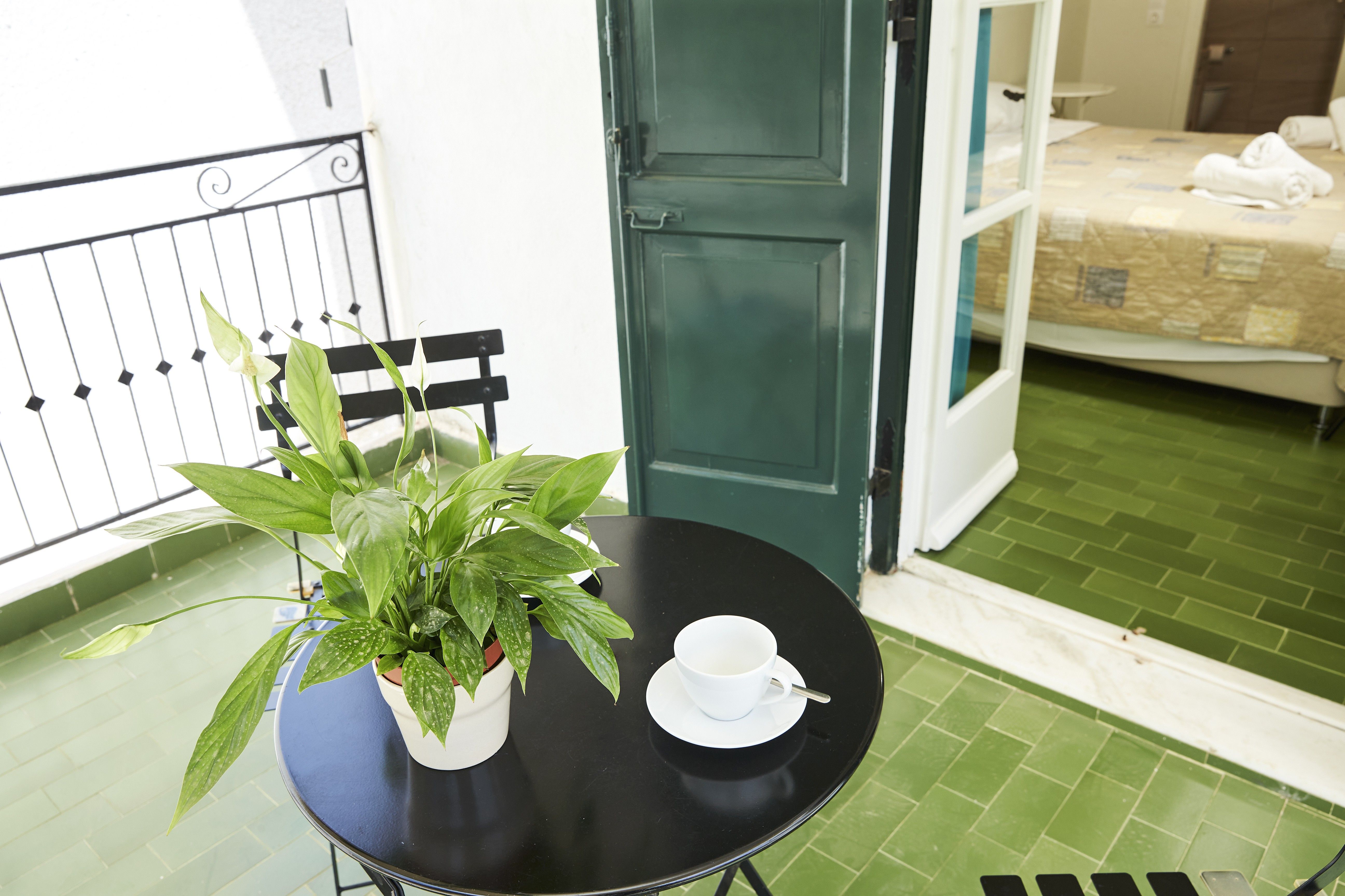 view of balcony and bedroom